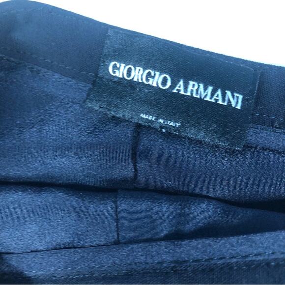 Giorgio Armani, black A line skirt, small - Picture 8 of 10